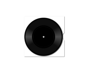 vinyl 7-inch single dubplate (small-hole black) {no label} [on sleeve]